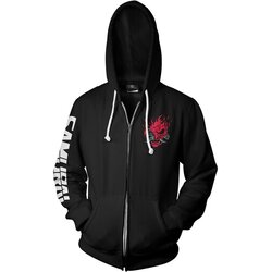 Jinx CYBERPUNK 2077 BIGGEST FAN ZIP-UP HOODIE SMALL BLACK Cene