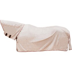 Kentucky Horsewear Mrežasto pregrinjalo proti mrčesu Comfort Classic z vratnim in trebušnim delom, bež/bordo - 160 cm Cene