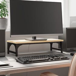 vidaXL Stalak za monitor boja hrasta 55 x 23 x 14 cm konstruirano drvo Cijene