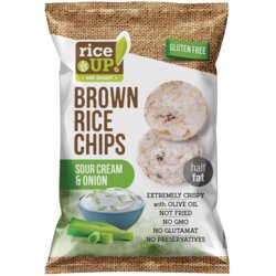Rice Up čips od pirinča pavlaka i luk gf 60g Cene