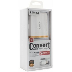 Ldnio komplet adapter A2502Q 2xUSB 1xQC 3.0 + micro kabel Cene