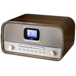 Soundmaster DAB970BR1 desktop radio DAB+ (1012), ukw AUX, Bluetooth®, CD, DAB+, UKW, USB funkcija punjenja baterije, uklj. daljinski upravljač, funkcija alarma smeđa boja Cene