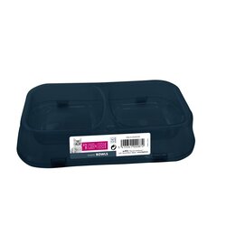 M-Pets dvostruka plastična posuda 2x150 ml, više boja Cene