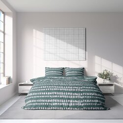 ESSENZA SLEEP 1630897 POSTELJINA GEOMETRIC LINE 140X200 CM MINT/KRUG Cene