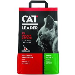 Geohellas cat Leader Clumping 2x Odour Attack - Posip za mačke 5kg Cene