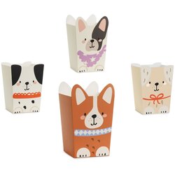 PARTY DECO škatla za kokice dogs, 8,7x8,7 cm Cene