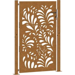 vidaXL Vrtna vrata 105x155cm preperevanje oblikovanje jeklenimi valovi, (22058306) Cene
