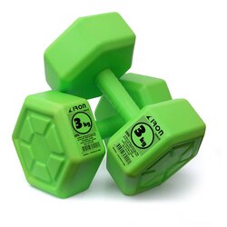 IRON SPORT bučice set - plastični tegovi, 2x3kg Cene