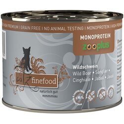 catz finefood Monoprotein zooplus 6 x 200 g - Divji prašič Cene
