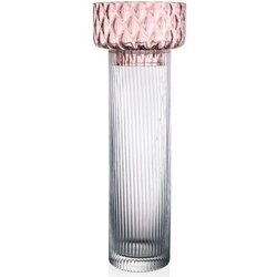 Ivv vaza XYZ h43,5cm, roza, prozorna, steklo Cene