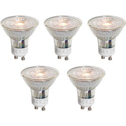 LUEDD Set van 5 GU10 50mm LED lampen helder 4.5W 360 lm 2700K Cene