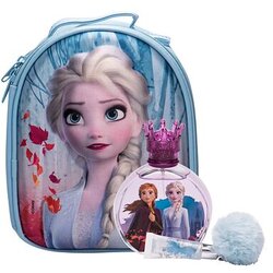 Disney Frozen II darilni set toaletna voda 100 ml + glos za ustnice 6 ml + nahrbtnik Elsa za otroke Cene