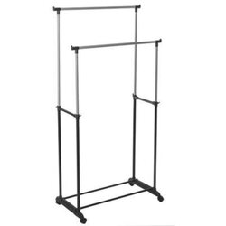 Five VJEŠALICA ZA ODJEĆU POMIČNA DUPLA PAN 80X43X160CM POLIPROPILEN METAL CRNA Cijene