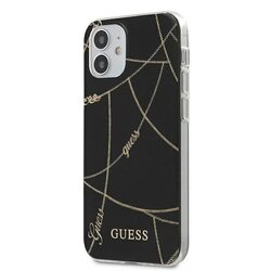 Guess Ovitek GUHCP12SPCUCHBK, Iphone 12 MINI, črn, (20689563) Cene