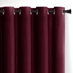 Restilo Bordo zavjesa za djelomično zamračenje od samta 140x270 cm Eyelets – Cijene