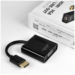 Axagon RVH-VGAN, HDMI -> VGA Reduction / Adapter, FullHD, Au Cene
