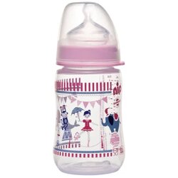 Nip flašica sa širokim otvorom trendy girl 260ml, silikonska cucla, 0m Cene