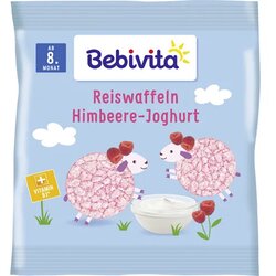 Bebivita Riževi vaflji z malinovim jogurtom Cene