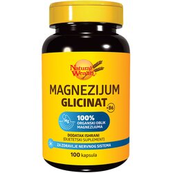NATURAL WEALTH-NW NW Magnezijum glicinat+B6, 100 kapsula Cene
