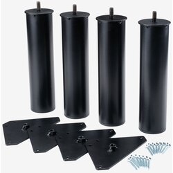 Torvi Line Noge za krevet 5x23cm, Crne Cene