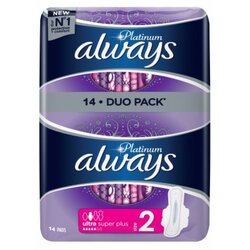 Always platinum ultra super higijenski ulošci 14 komada Cene