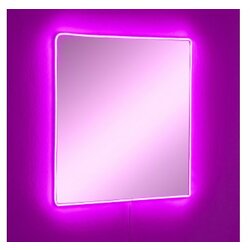 Hanah home ogledalo sa led osvetljenjem square 50x50 cm pink Cene