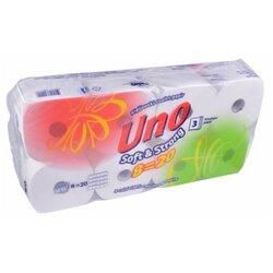 Uno troslojni toalet papir 8 komada Cene