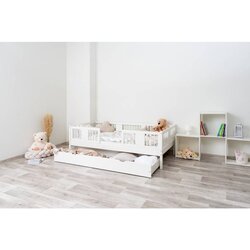 Molarem Home Drveni dječji krevet Luna 20 - bijeli - 190x90 cm - S ladicom Cijene