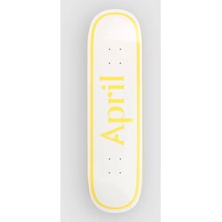 April Skateboards Twin Og Logo - 8.5" Skateboard deska yelllow white Cene