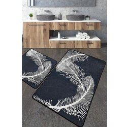 Lessentiel Maison Antracitno sive kupaonske prostirke u setu 2 kom 60x100 cm Alisan – Cene