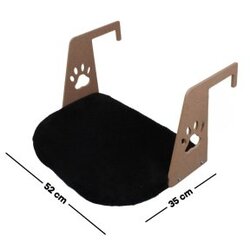 Paws & Whiskers Mačji krevet Riana, crni Cene