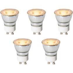 LUEDD Komplet 5 GU10 dimbare LED lamp 3,5 cm 4W 228 lm 2200K Cene