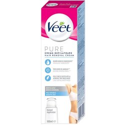 Veet Pure - depilacijska krema za bikini linijo in pazduhe - za občutljivo kožo (100 ml) Cene