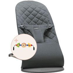 BABYBJORN ljuljačka Bliss Woven + Googly Eyes anthracite Cene