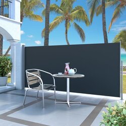  Uvlačiva bočna tenda 140 x 300 cm crna Cijene
