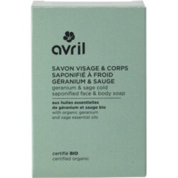 Cold Saponified Face & Body Soap - Géranium & Sauge Cene