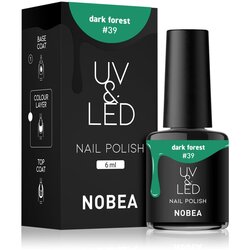 NOBEA UV & LED Nail Polish gel lak za nokte s korištenjem UV/LED lampe sjajni nijansa Dark forest #39 6 ml Cijene