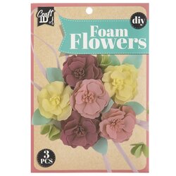 DIY pjenasti set cvijeća u smeđe-žutoj boji 3 kom Cijene