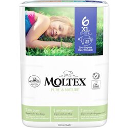 Moltex Pure & Nature XL Size 6 jednokratne EKO pelene 13-18 kg 21 kom Cijene