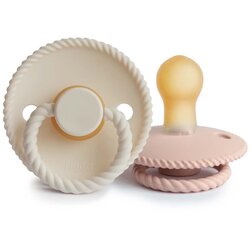 FRIGG® tolažilna duda rope natural rubber blush & cream Cene