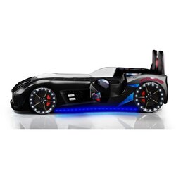 Hanah home Dječiji krevet - auto 130x60​​x235cm Crni Cijene