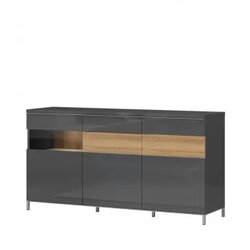 Jela Jagodina komoda onyx K170-3KS1F/ON antracit-orah Cene