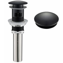 Ceramica lux Sifon Klik-klak Lux Art bez preliva, matt black 300325 Cene