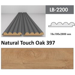 AGT profil Zidni MDF LB-2200 Natural Touch Oak (397) 2800x100x18mm ( 026-031 ) Cene