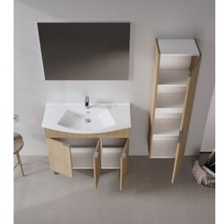 Hanah home Kupatilski ormarić sa umivaonikom i ogledalom (2 komada) Purus 100 327 Cene