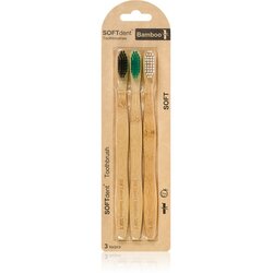 SOFTdent Bamboo Soft - 3 pack četkica za zube od bambusa 3 kom Cene