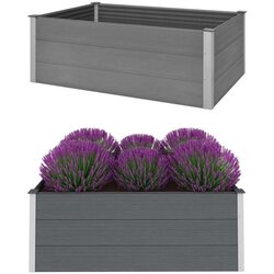  Visoka greda WPC 150x100x54 cm siva Cene