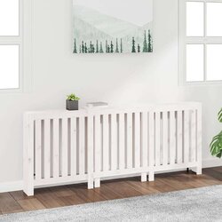 Pokrov za radiator bela 210x21x85 cm trdna borovina, (20769753) Cene