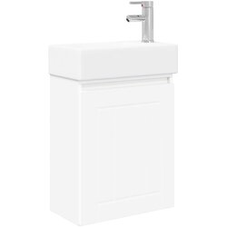 vidaXL Kopalniška omarica s tapo Bela 45,5 x 25,5 x 84 cm, (5000244984) Cene