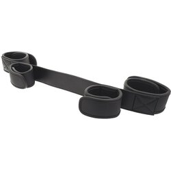 Fetish Submissive Soft Spreader Bar Vegan Leather Cene